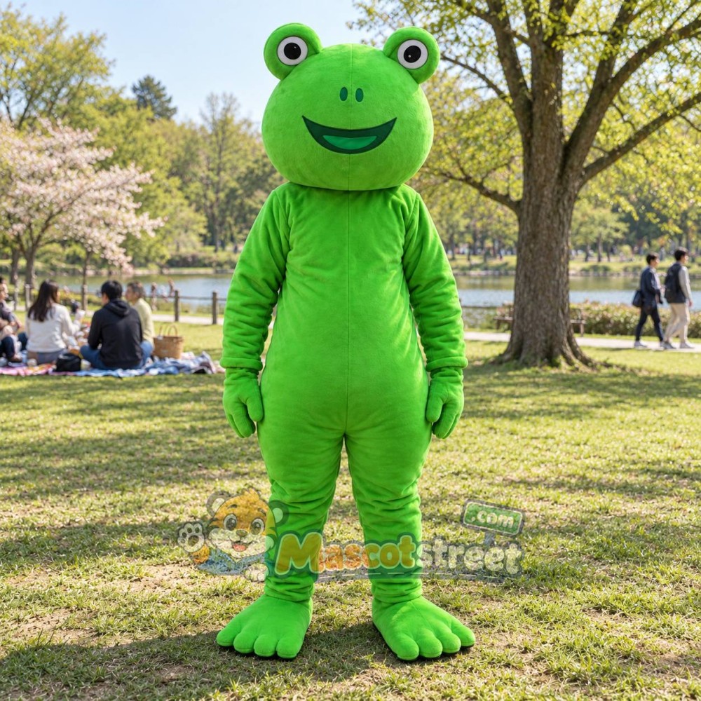 Green Frog Mascot Costume