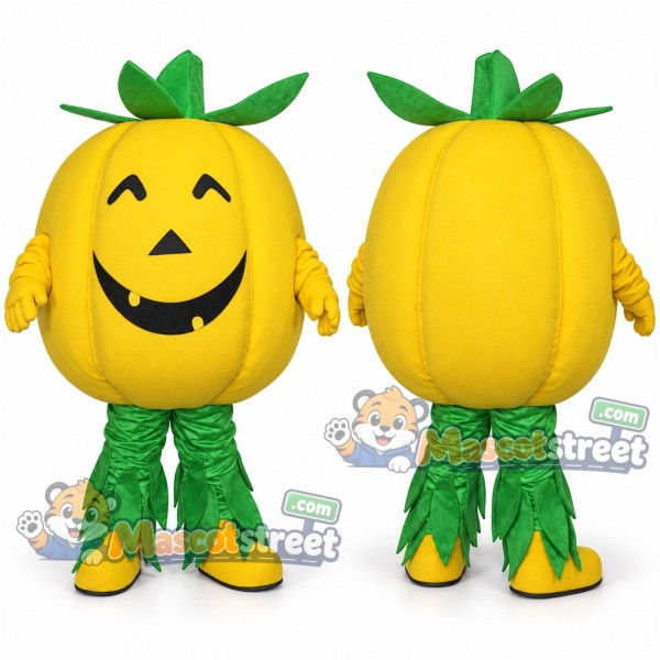 Yellow Pumpkin Mascot Costume