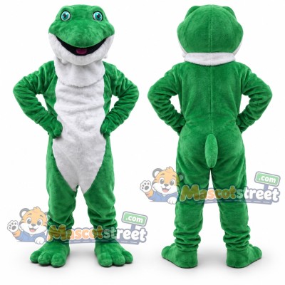 Green Reptile Mascot Costume Green Reptile Mascot Costume