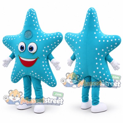 Blue Starfish Mascot Costume