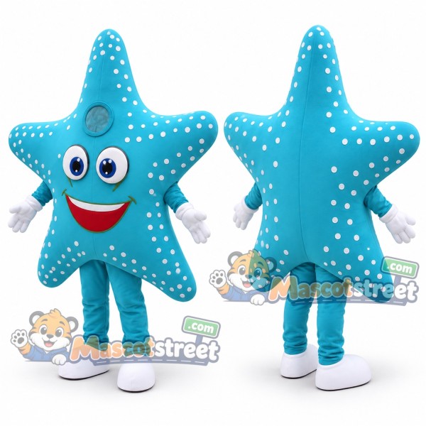 Blue Starfish Mascot Costume