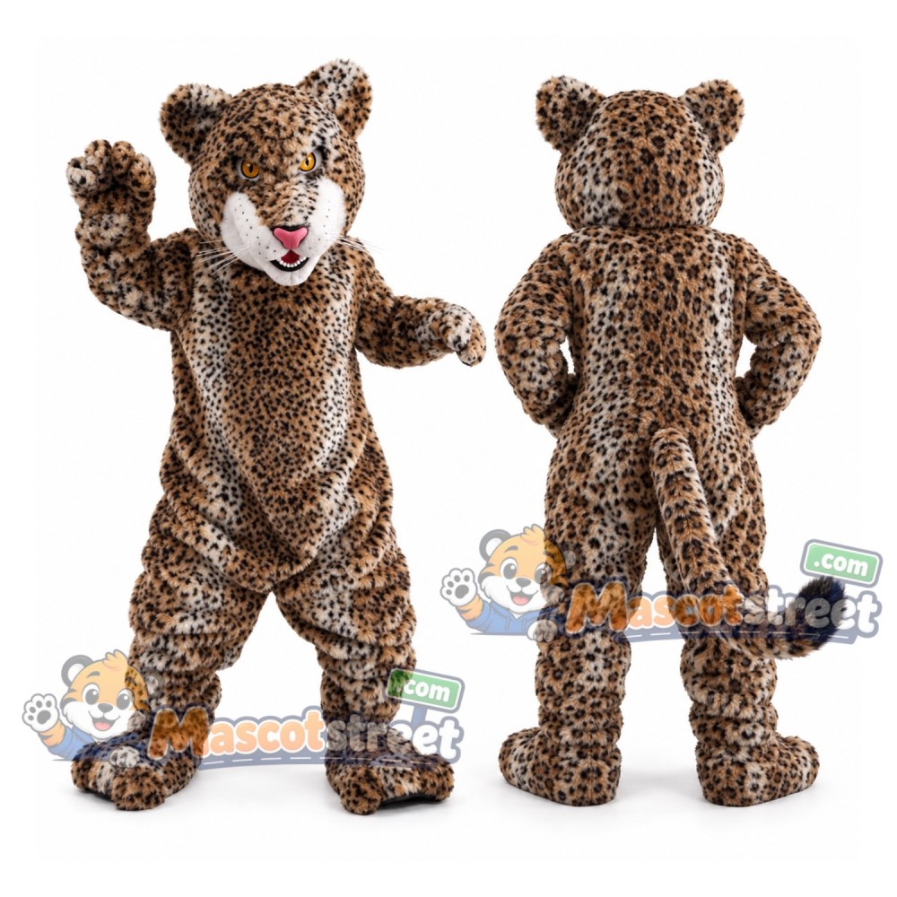 Spotted Leopard Mascot Costume Spotted Leopard Mascot Costume