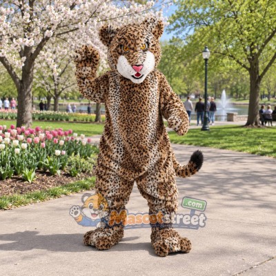 Spotted Leopard Mascot Costume Spotted Leopard Mascot Costume