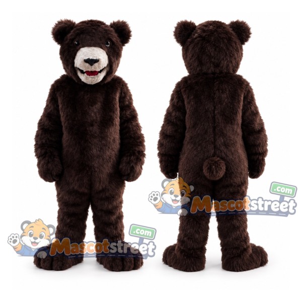 Dark Brown Bear Mascot Costume