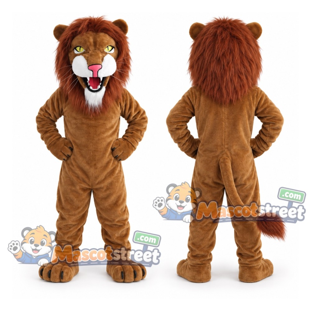 Brown Lion Mascot Costume Brown Lion Mascot Costume