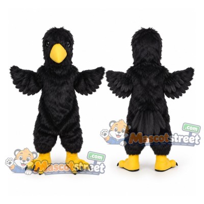 Black Bird Mascot Costume Black Bird Mascot Costume