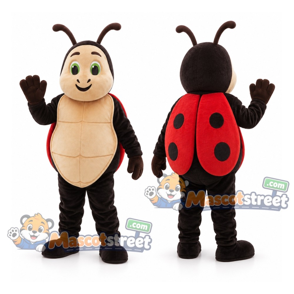 Red Ladybug Mascot Costume Red Ladybug Mascot Costume