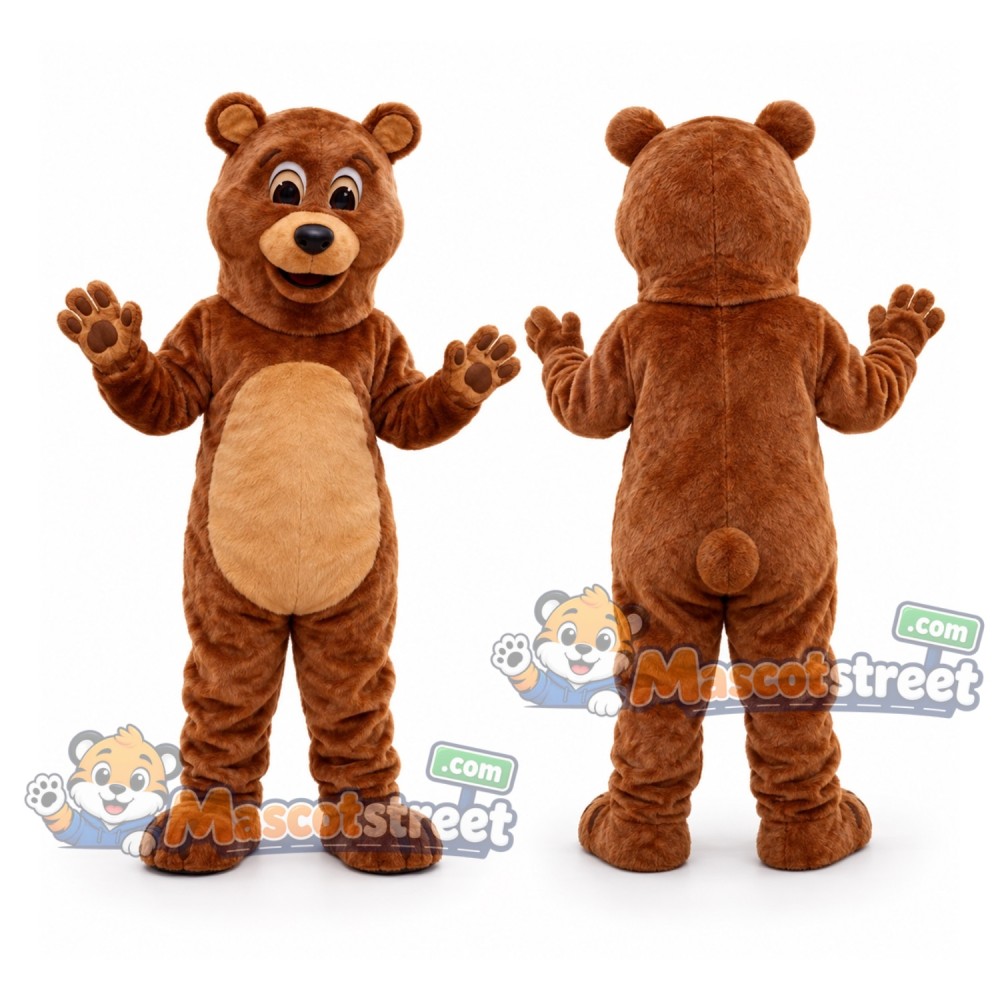 Brown Bear Mascot Costume Brown Bear Mascot Costume