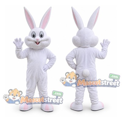 White Rabbit Mascot Costume White Rabbit Mascot Costume
