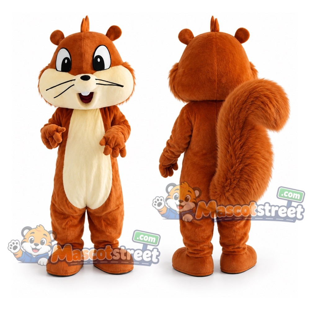 Brown Squirrel Mascot Costume Brown Squirrel Mascot Costume