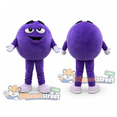 Purple Candy Mascot Costume