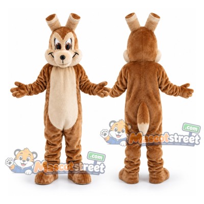 Brown Rabbit Mascot Costume Brown Rabbit Mascot Costume