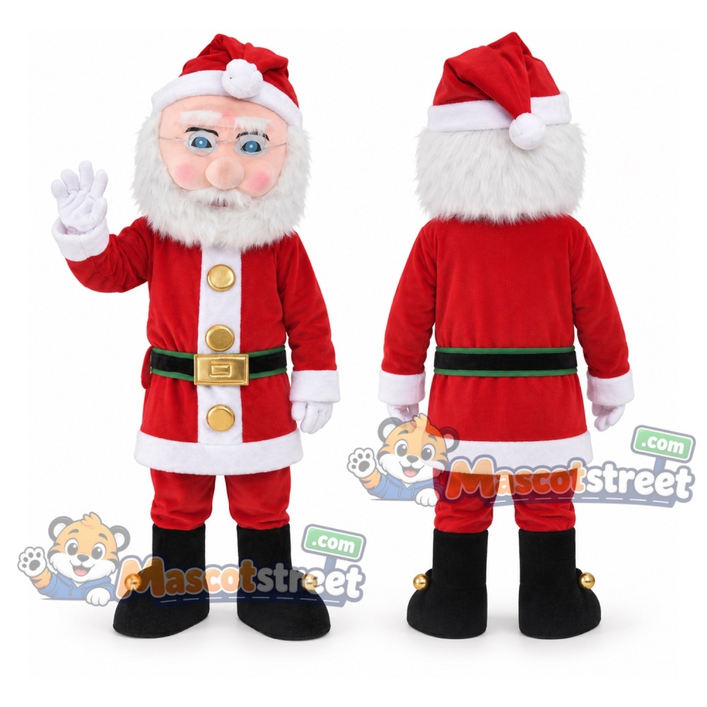 Santa Claus Mascot Costume with Red Suit and Red Hat Santa Claus Mascot Costume with Red Suit and Red Hat