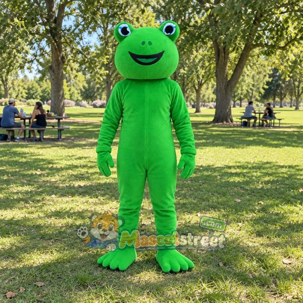Green Frog Mascot Costume Green Frog Mascot Costume