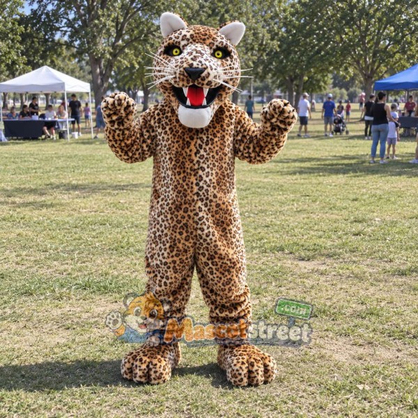 Spotted Leopard Mascot Costume