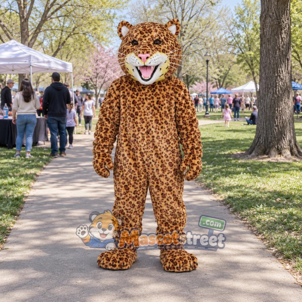 Spotted Leopard Mascot Costume Spotted Leopard Mascot Costume