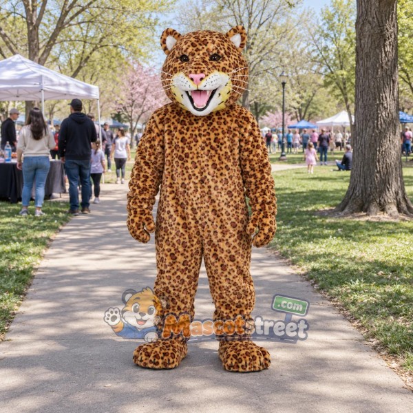 Spotted Leopard Mascot Costume