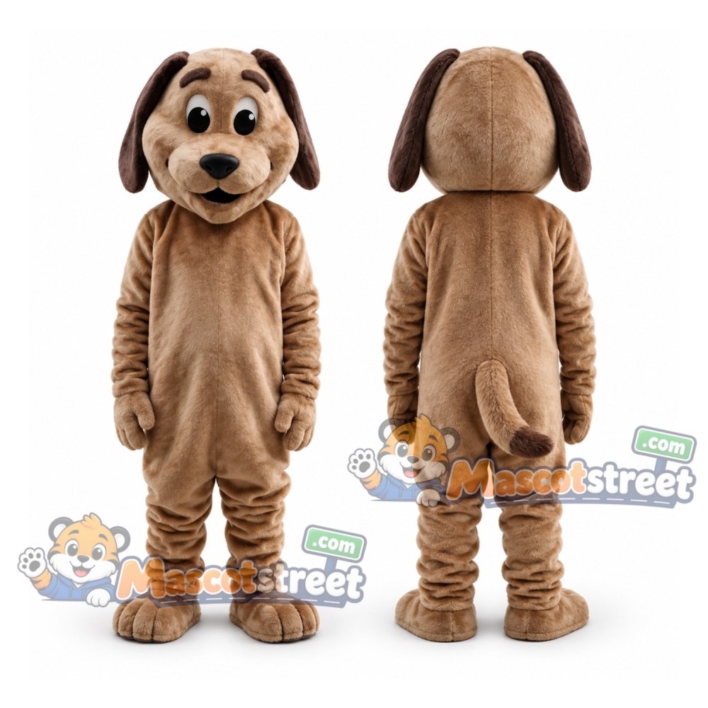 Brown Dog Mascot Costume Brown Dog Mascot Costume