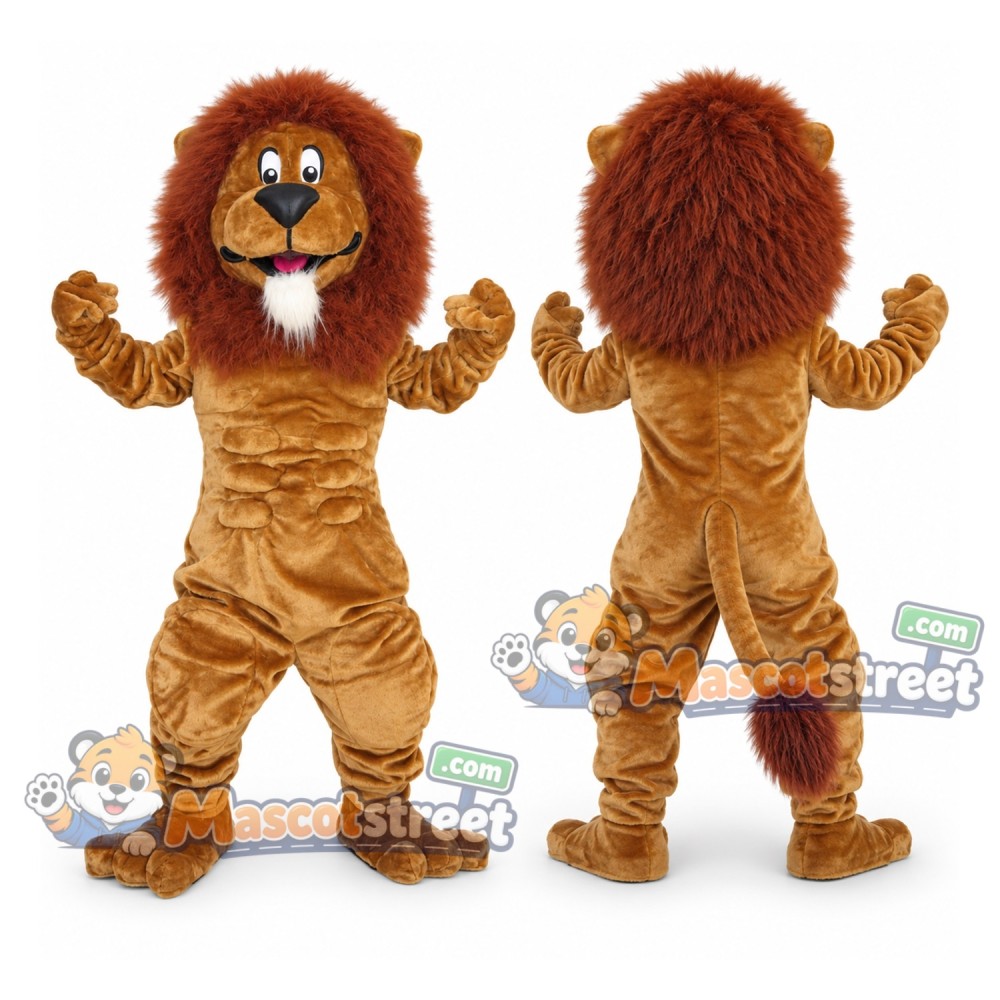 Brown Lion Mascot Costume Brown Lion Mascot Costume