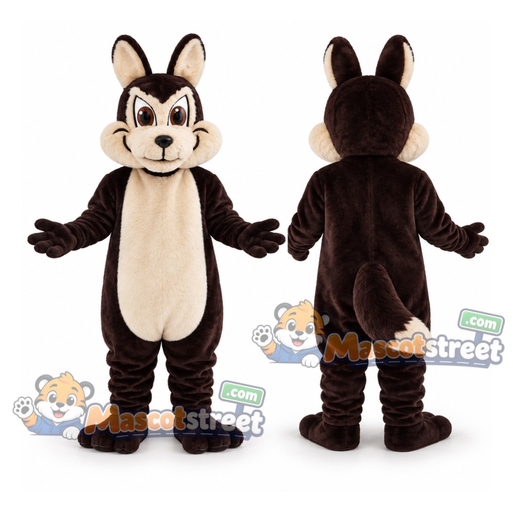 Brown Rabbit Mascot Costume Brown Rabbit Mascot Costume