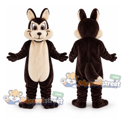 Brown Rabbit Mascot Costume Brown Rabbit Mascot Costume