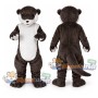 Brown Otter Mascot Costume