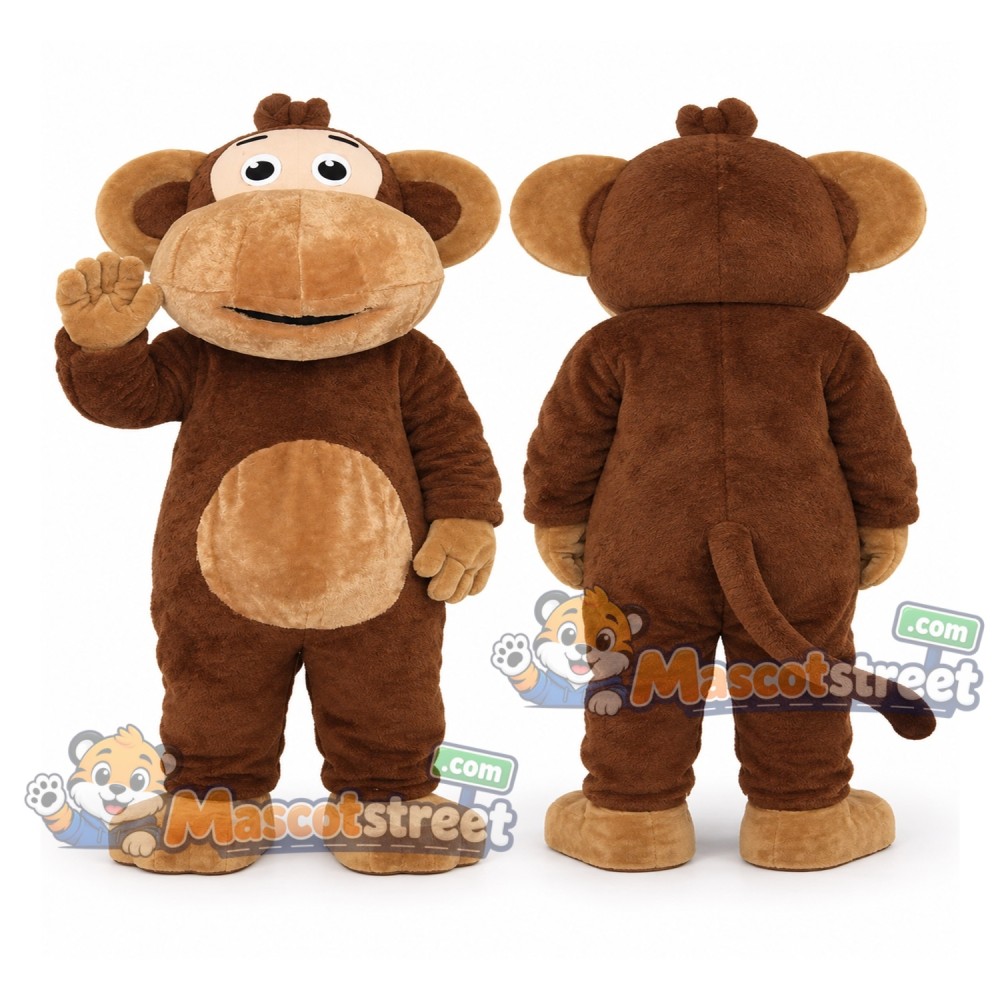 Brown Monkey Mascot Costume