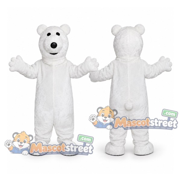 White Polar Bear Mascot Costume