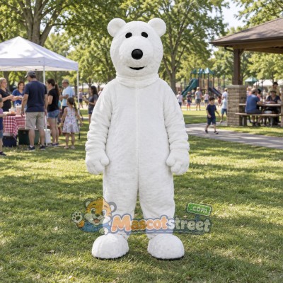 White Polar Bear Mascot Costume White Polar Bear Mascot Costume