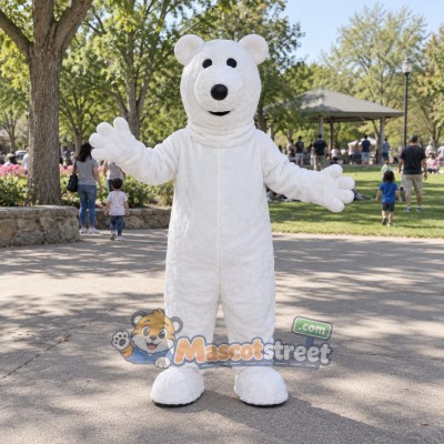 White Polar Bear Mascot Costume White Polar Bear Mascot Costume