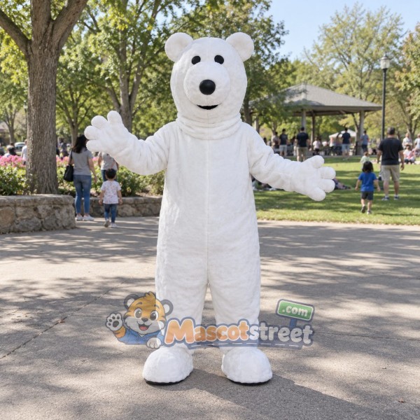 White Polar Bear Mascot Costume