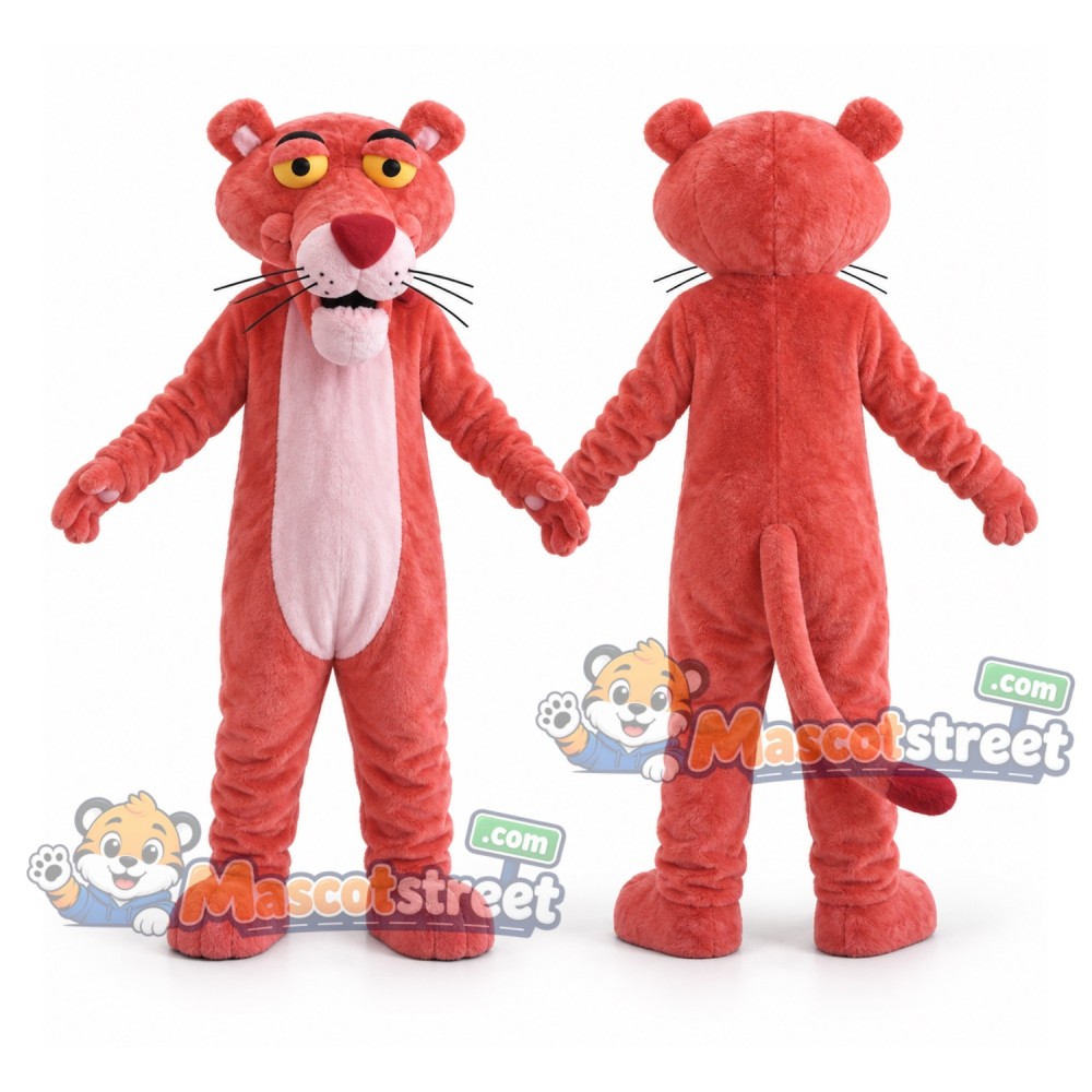 Pink Panther Mascot Costume Pink Panther Mascot Costume