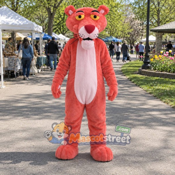 Pink Panther Mascot Costume