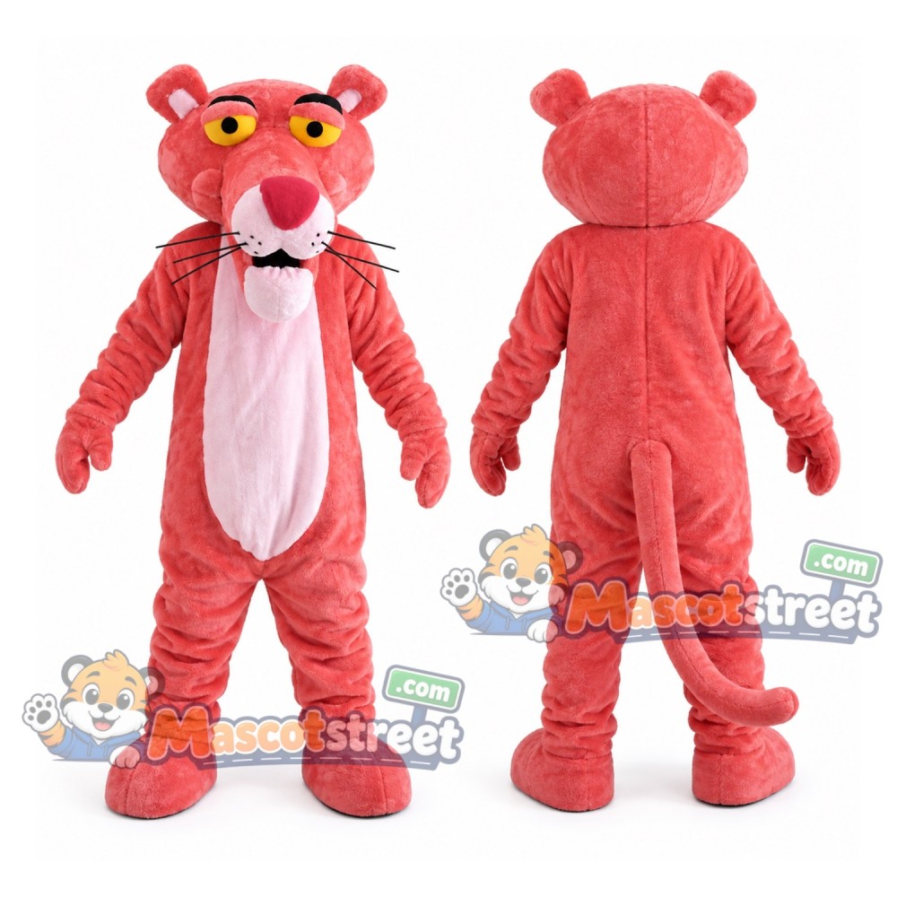 Pink Panther Mascot Costume Pink Panther Mascot Costume