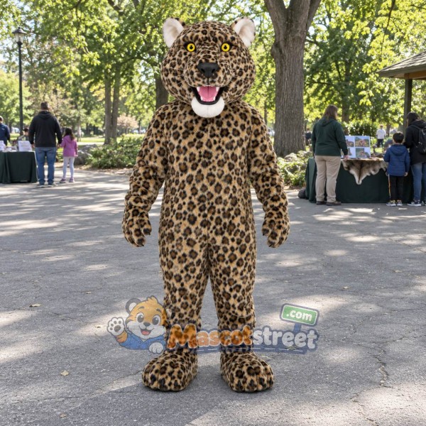 Spotted Leopard Mascot Costume