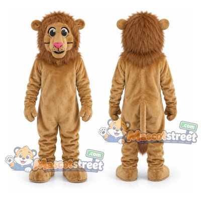 Tan Lion Mascot Costume Tan Lion Mascot Costume