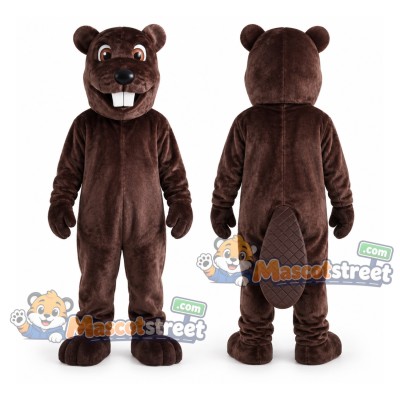 Brown Beaver Mascot Costume Brown Beaver Mascot Costume