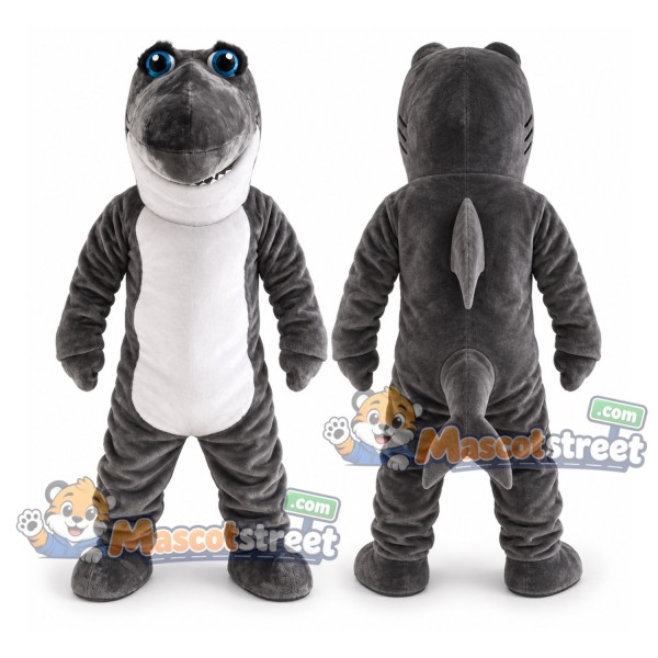 Gray Shark Mascot Costume