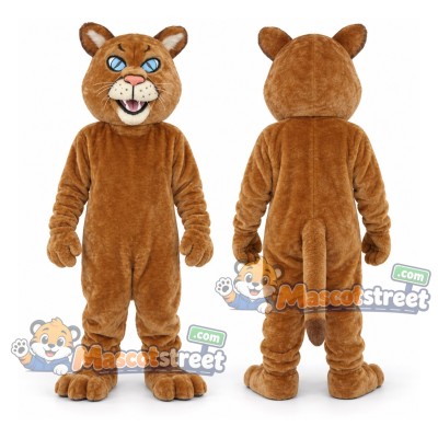 Brown Cougar Mascot Costume Brown Cougar Mascot Costume
