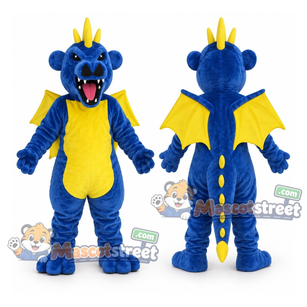 Blue Dragon Mascot Costume