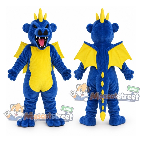 Blue Dragon Mascot Costume