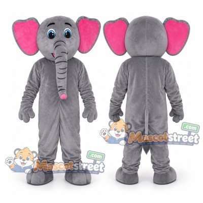 Gray Elephant Mascot Costume Gray Elephant Mascot Costume