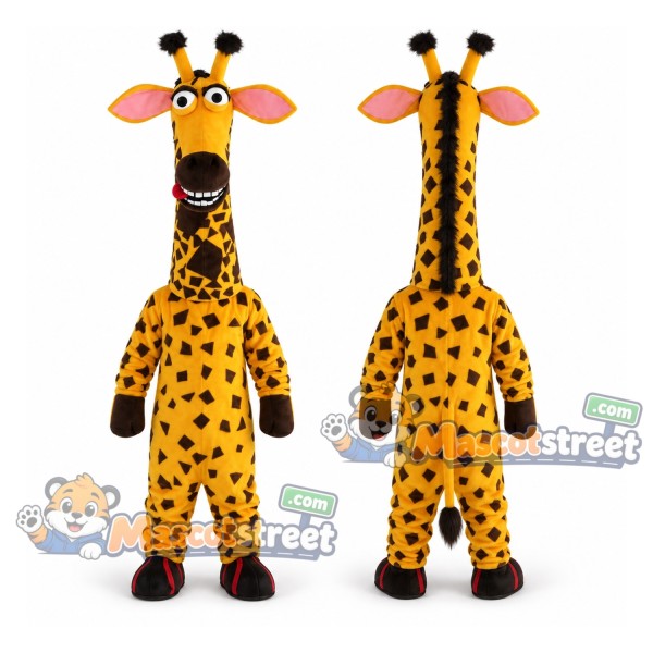 Yellow Giraffe Mascot Costume