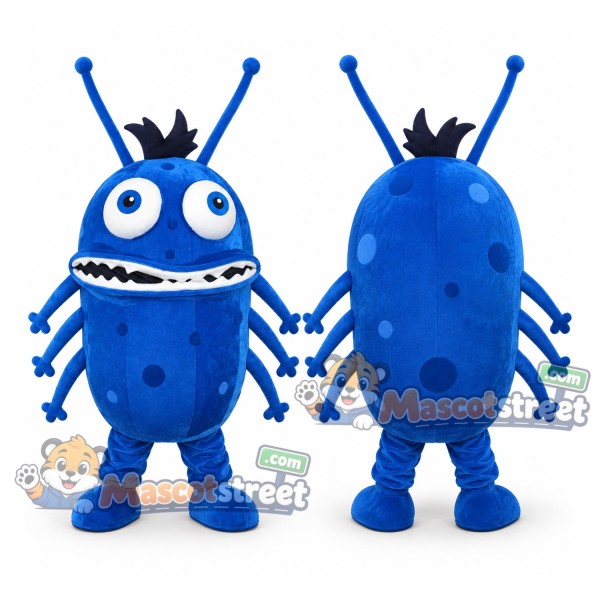 Blue Germ Mascot Costume