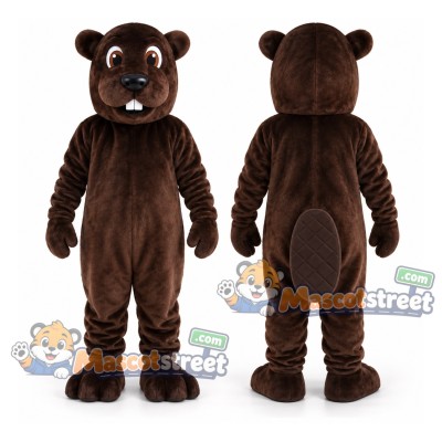 Brown Beaver Mascot Costume Brown Beaver Mascot Costume