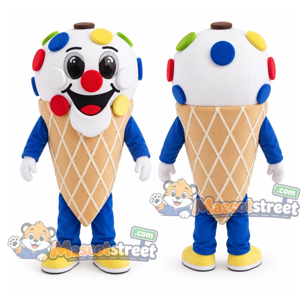 Ice Cream Cone Mascot Costume Ice Cream Cone Mascot Costume