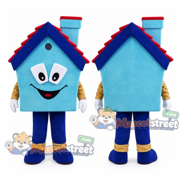 Blue House Mascot Costume