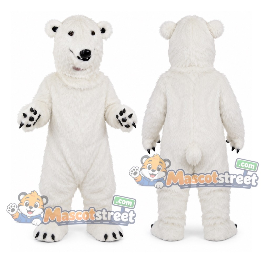 White Polar Bear Mascot Costume White Polar Bear Mascot Costume