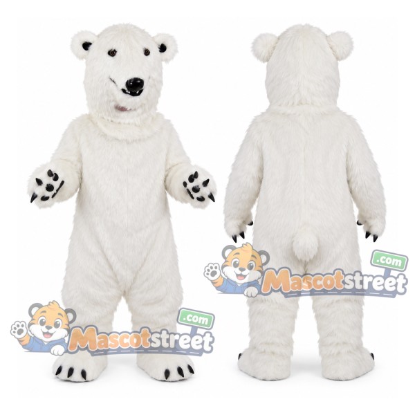 White Polar Bear Mascot Costume