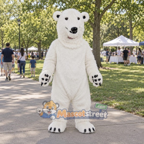 White Polar Bear Mascot Costume